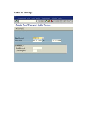 Update the following:-
 