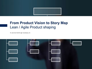 1
© Jerome Kehrli @ niceideas.ch
From Product Vision to Story Map
Lean / Agile Product shaping
 