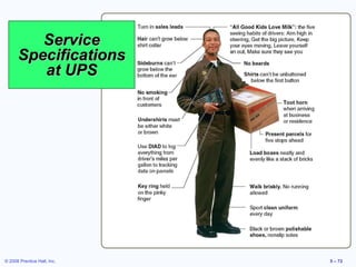 Service Specifications at UPS 