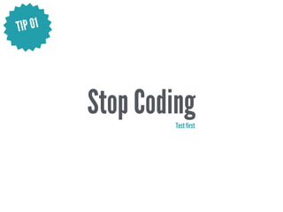 Stop CodingTest first
TIP 01
 