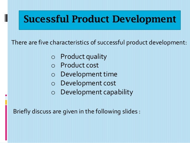 Characteristics Of A Successful Product Design