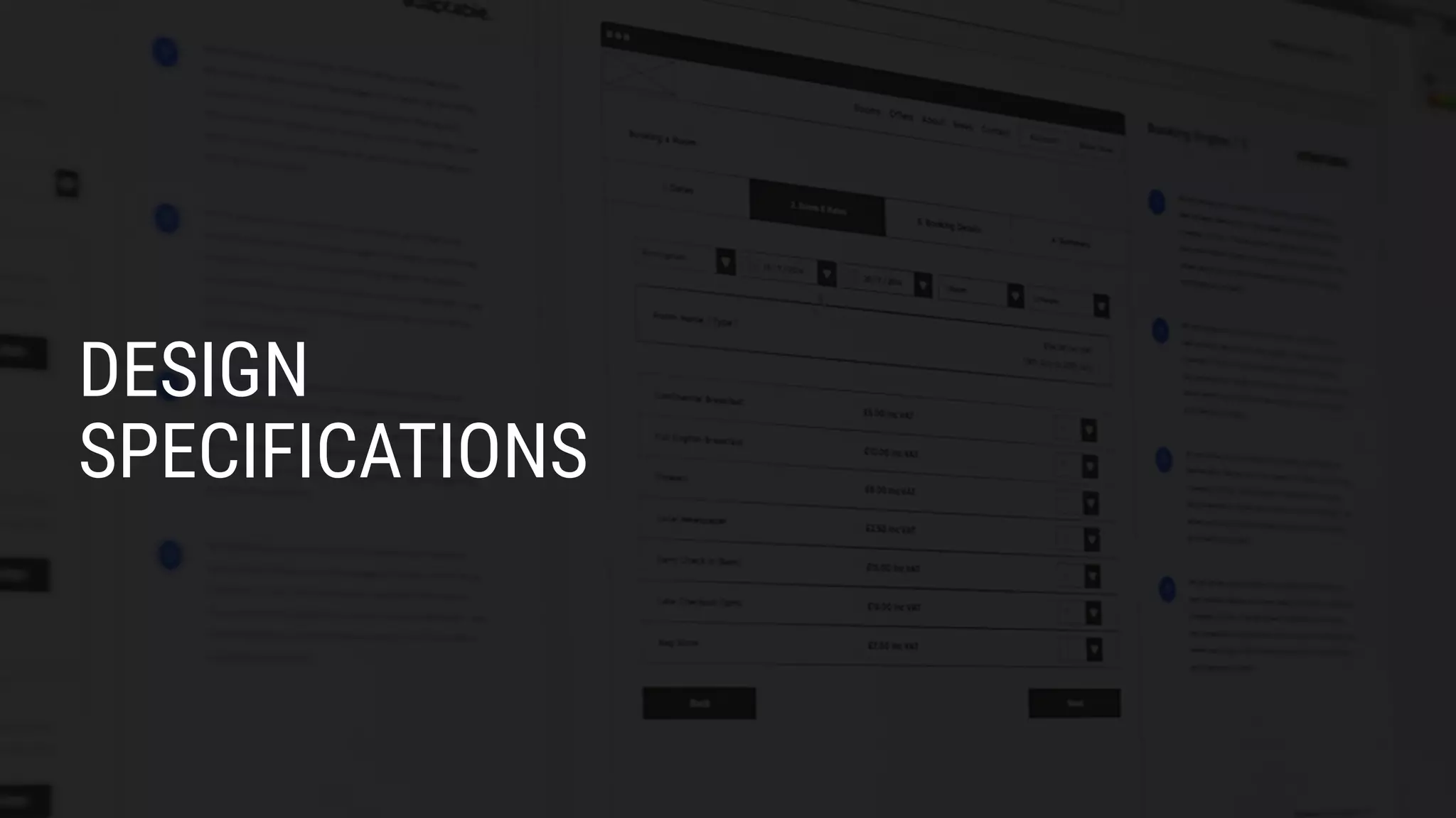 DESIGN
SPECIFICATIONS
 