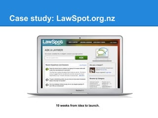 Case study: LawSpot.org.nz
 