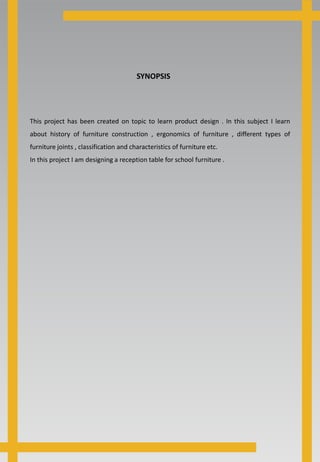 Yashvi Jain, 2nd Year Interior Design (Product Design Project) | PDF