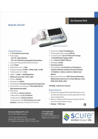 Product detailed catalog - silverline meditech