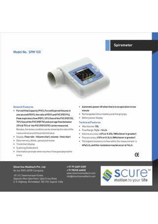 Product detailed catalog - silverline meditech