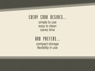 Product Development Flex Multicooker