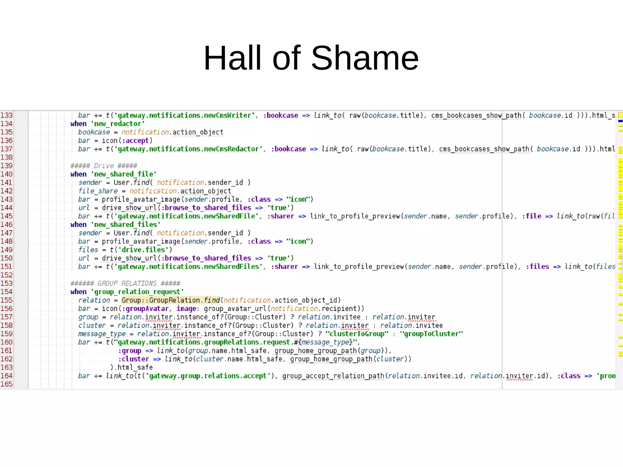 Hall of Shame
 