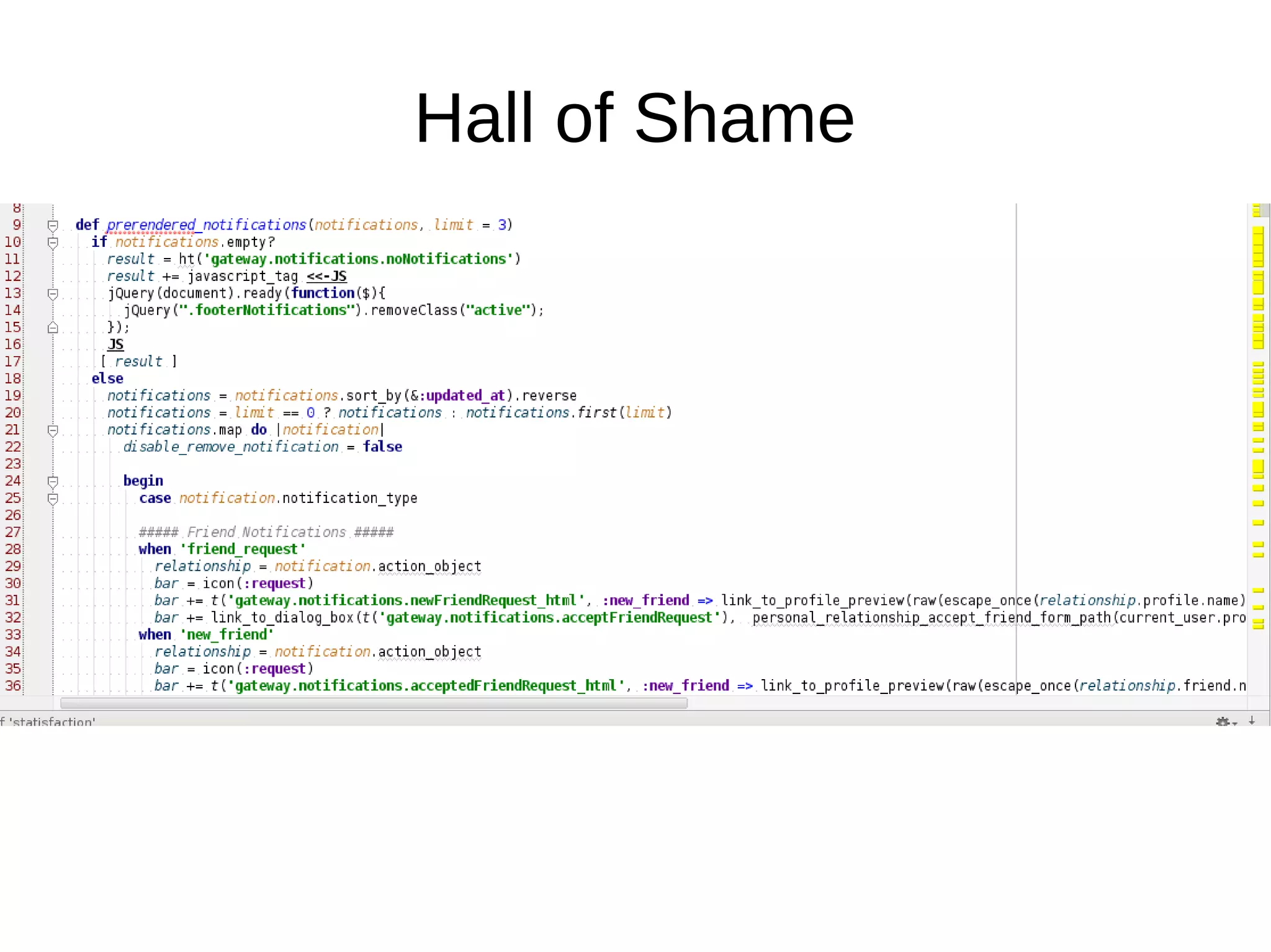 Hall of Shame
 