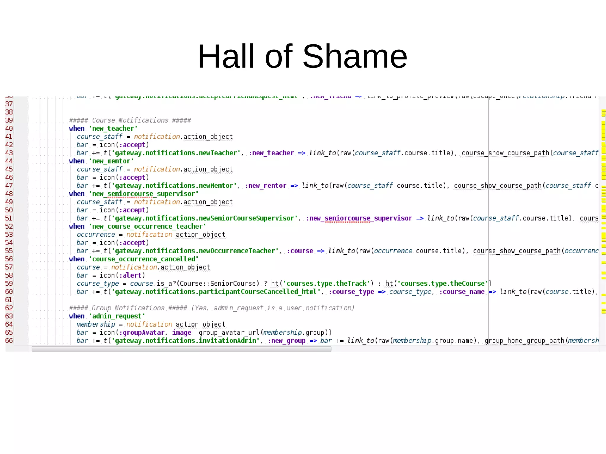 Hall of Shame
 