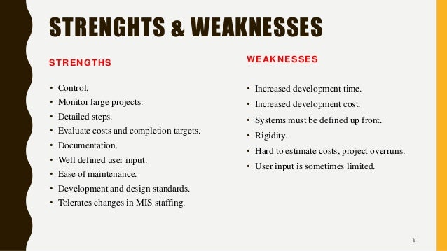 weaknesses and strengths