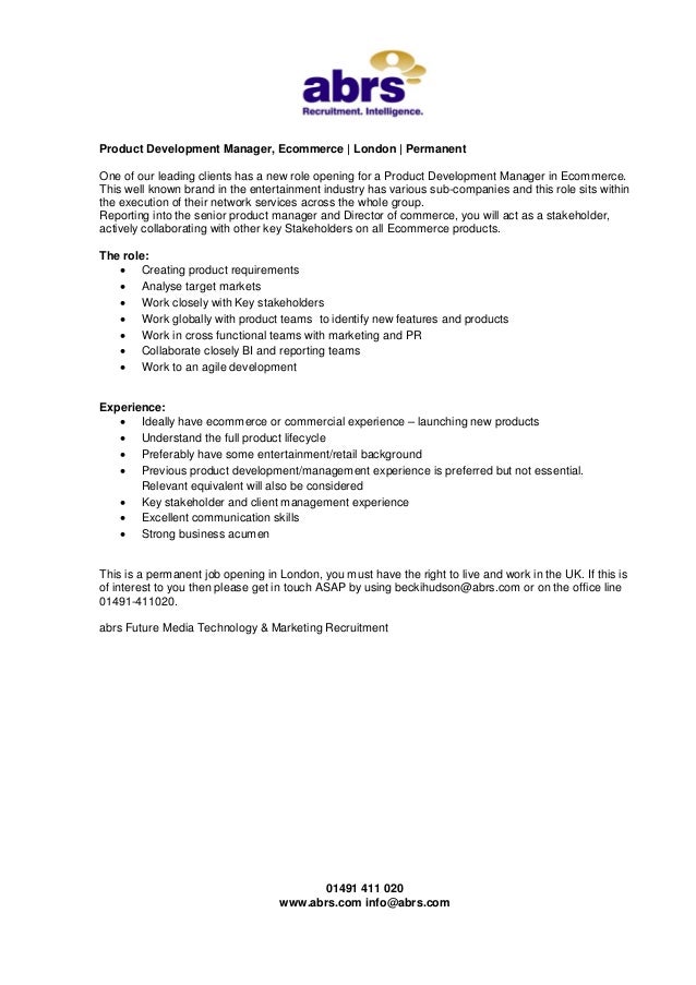 product development manager ecommerce product development manager job description