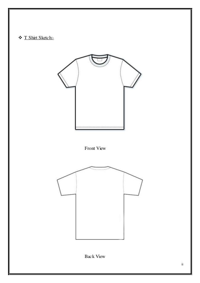 basic t shirt sketch