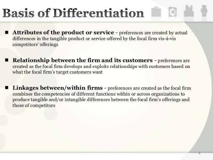 product differentiation