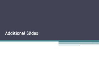 Additional Slides
 