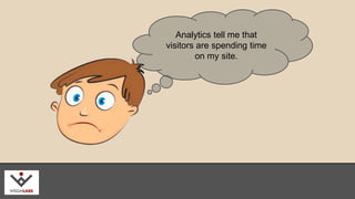 Analytics tell me that 
visitors are spending time 
on my site. 
wisdmlabs.com 
 