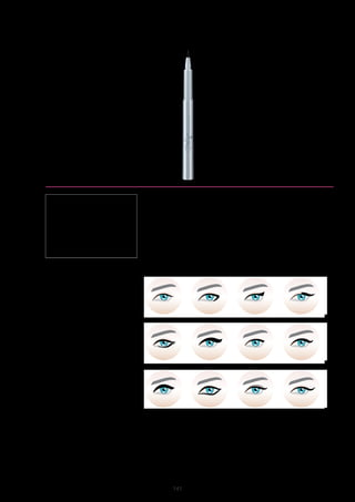 141
ΣΕ ΠΟΙΟΥΣ ΑΠΕΥΘΥΝΕΤΑΙ
Κατάλληλο για ευαίσθητα μάτια και για
χρήστες φακών επαφής.
ΙΔΙΟΤΗΤΕΣ
Η υγρή σύνθεση που στεγνώνει
γρήγορα, χαρίζει αποτέλεσμα μακράς
διάρκειας,, χωρίς να τρέχει ή να
θρυμματίζεται. Η ιδιαίτερα λεπτή μύτη
επιτρέπει τη λεπτομερή εφαρμογή της
κατάλληλης δόσης προϊόντος.
ΤΡΟΠΟΣ ΕΦΑΡΜΟΓΗΣ
Εφαρμόστε το στο κινητό βλέφαρο,
κατά μήκος της βάσης των βλεφαρίδων,
πάνω σε επιδερμίδα απαλλαγμένη
από λιπαρότητα ή πούδρα. Το πλάτος,
το μήκος και το σχήμα της γραμμής
ποικίλουν ανάλογα με το look που
επιθυμείτε. Αν θέλετε, τραβήξτε γραμμή
και στη βάση του κάτω βλεφάρου.
ΔΥΝΑΤΟΤΗΤΕΣ ΣΥΝΔΥΑΣΤΙΚΗΣ
ΠΩΛΗΣΗΣ
Μετά τη χρήση του Eyeliner, εφαρμόστε
στις βλεφαρίδες το Lash Booster και τη
Fantastic Mascara. Για να αφαιρέσετε
το Eyeliner ή να κάνετε διορθώσεις,
χρησιμοποιήστε το Ξεβαφτικό Ματιών.
ΟΝΟΜΑ
Full Colour Superliner
ΠΕΡΙΕΧΟΜΕΝΟ	
1,1 ml
Ingredients Aqua (Water), Polysorbate 80, Styrene/
Acrylates/Ammonium Methacrylate Copolymer, Coca-
midopropyl Betaine, Phenoxyethanol, Sodium Chloride,
Caprylyl Glycol, Sodium Laureth Sulfate, Butylene
Glycol, Glycerin, Coconut Acid, Benzoic Acid, Sodium
Laureth-12 Sulfate, Disodium EDTA, Hexylene Glycol,
Sodium Carbonate, Simethicone, Ammonium Hydroxi-
de, Sorbitan Stearate, PEG-40 Stearate, Cellulose Gum,
CI 77510 (Ferric Ferrocyanide), CI 77491 (Iron Oxides),
CI 75470 (Carmine)
Πλεονεκτήματα προϊόντος
• Η ιδιαίτερα λεπτή μύτη επιτρέπει
την λεπτομερή εφαρμογή
πολύ κοντά στη βάση των
βλεφαρίδων
• Η αδιάβροχη, έντονα
μαύρη σύνθεση χαρίζει
εκφραστικότητα στα μάτια
Deep Black
 