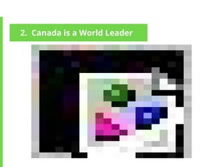 2. Canada is a World Leader
 