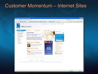 Customer Momentum – Internet Sites 