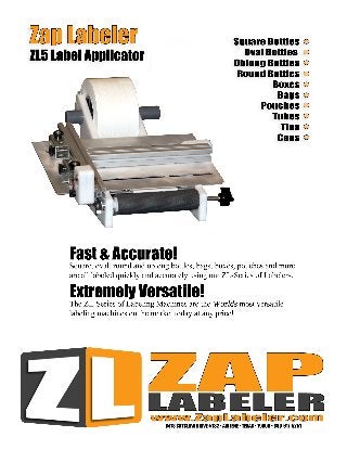 $449 • Zap Labeler Labeling Machine