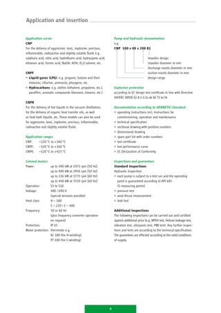 Material Cnp Rfp Bombas Hermetic _ Informação técnica: CNP / CNPF / CNPK | PDF