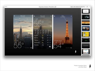 Product Innovation Sprint
Little Miss Robot

 