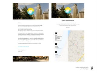 Product Innovation Sprint
Little Miss Robot

 