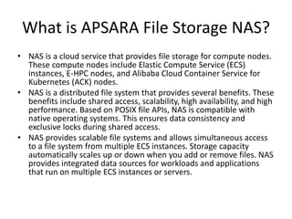 Product introduction- Apsara File Storage NAS | PPTX