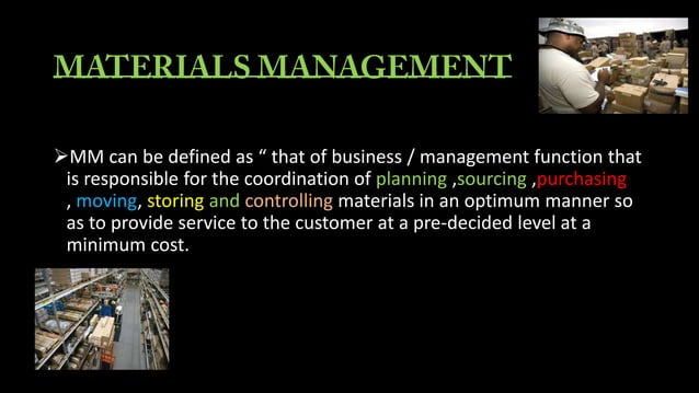 materials management by ajosh | PPT