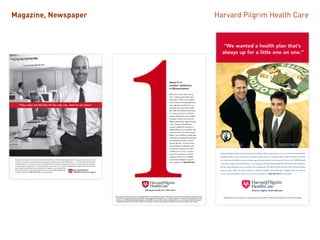 Harvard Pilgrim Health CareMagazine, Newspaper
 