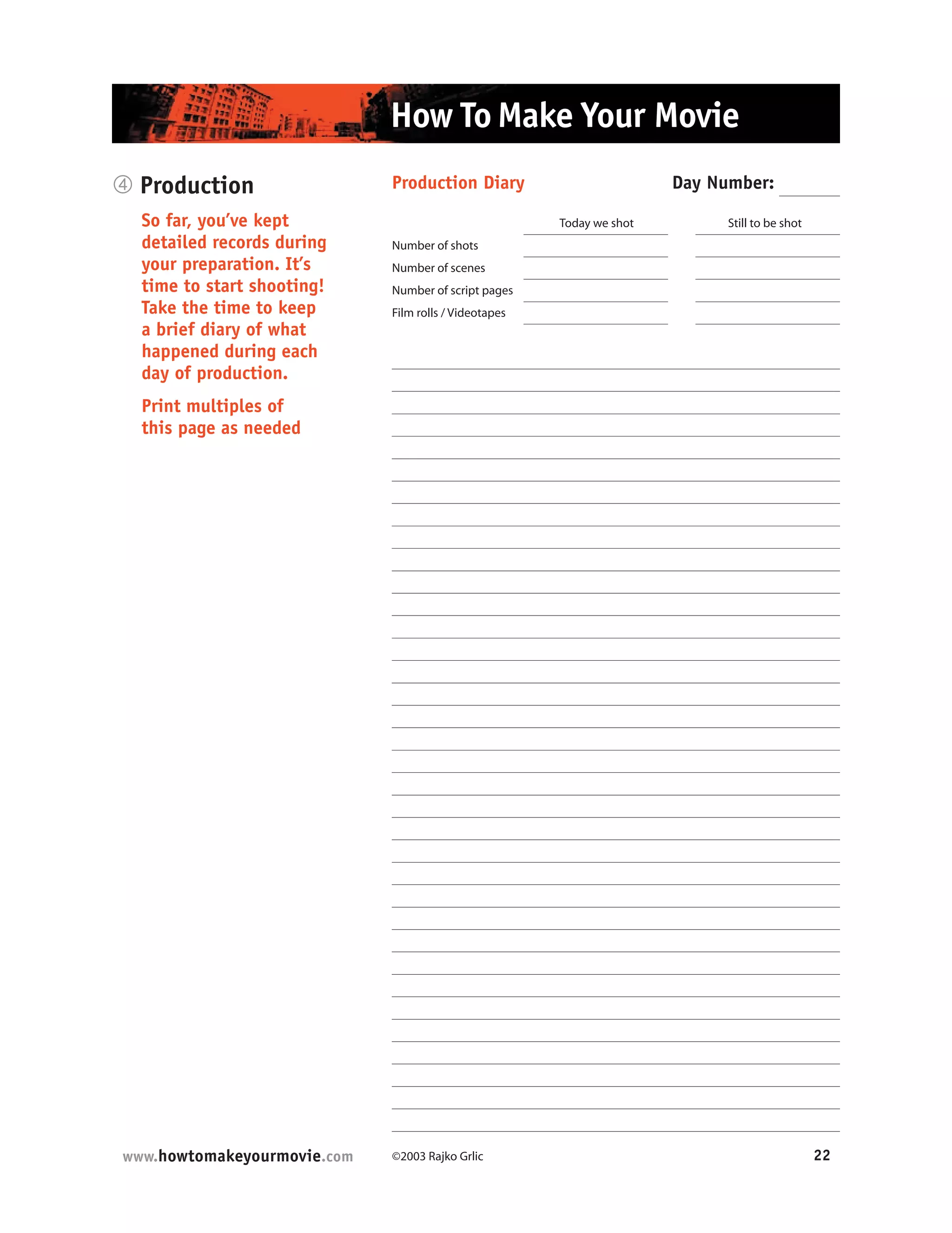 Production Notebook