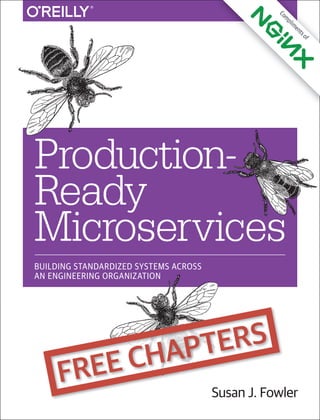 Susan J. Fowler
Production-
Ready
Microservices
BUILDING STANDARDIZED SYSTEMS ACROSS
AN ENGINEERING ORGANIZATION C
o
m
p
l
i
m
e
n
t
s
o
f
Susan J. Fowler
FREE CHAPTERS
 