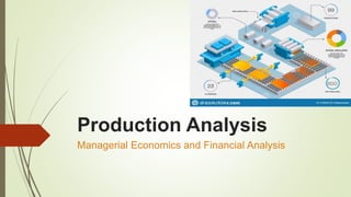 Production Analysis
Managerial Economics and Financial Analysis
 
