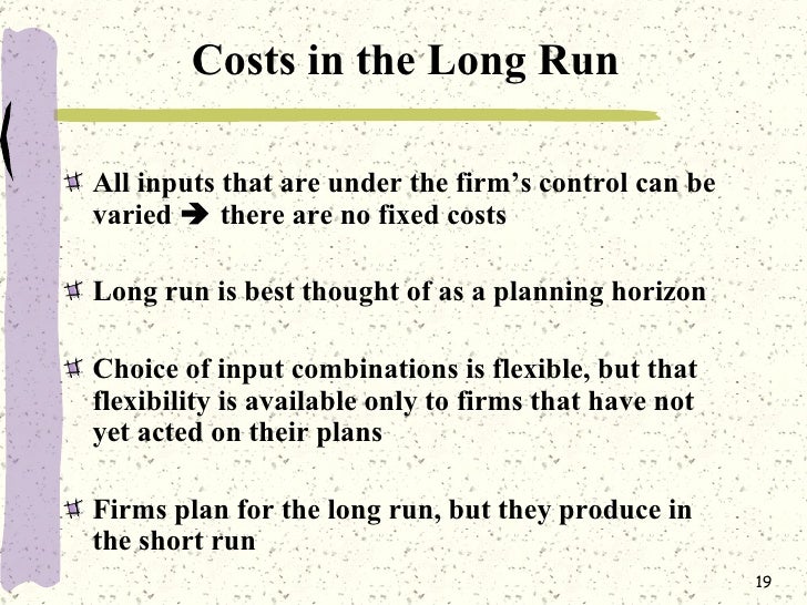 Production And Cost In The Short Run