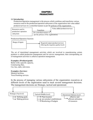 Production & Operation Management Lecture Notes | PDF
