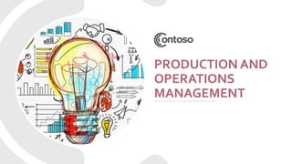 PRODUCTION AND
OPERATIONS
MANAGEMENT
 