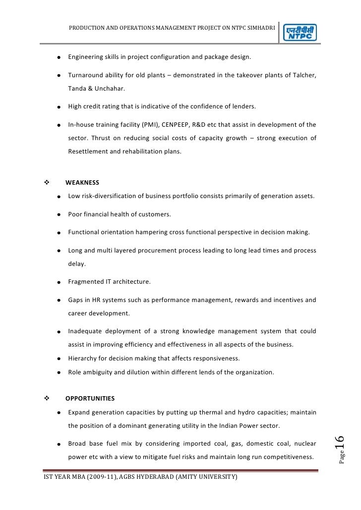 production and operations management project report Mba management project report management project submitted to nimbas graduate school of management in accordance with the rules of the university of bradford. production and operations management project report Mba management project report management project submitted to nimbas graduate school of management in accordance with the rules of the university of bradford.