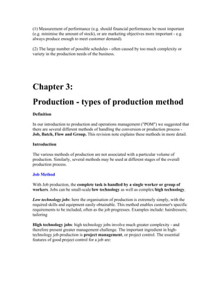 Production and operations managment notes | DOC