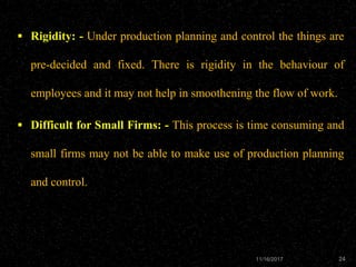 Production and planning control | PPTX