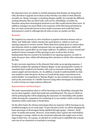 Sense of anticipation/suspense.  