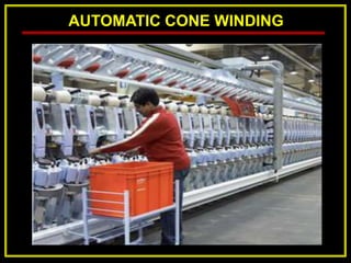 AUTOMATIC CONE WINDING
 