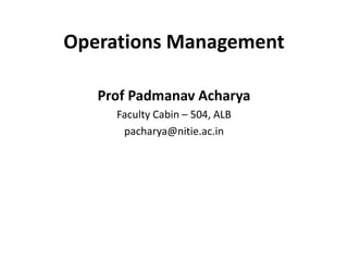 Production Concept Operations Management Pdf