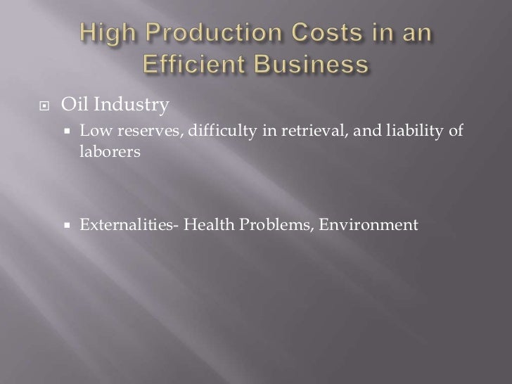 Production costs