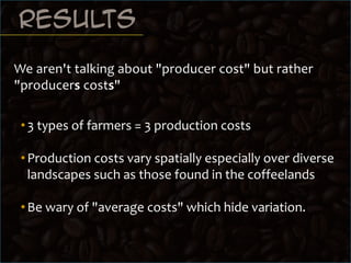  Production costs: evidence from Colombia