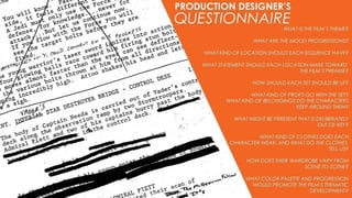 Production design