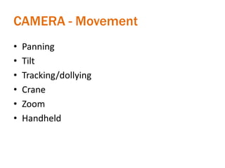 Production elements terminology | PPTX