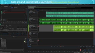 Background soundtrack experiment
1
link to soundtrack (SoundCloud)
 