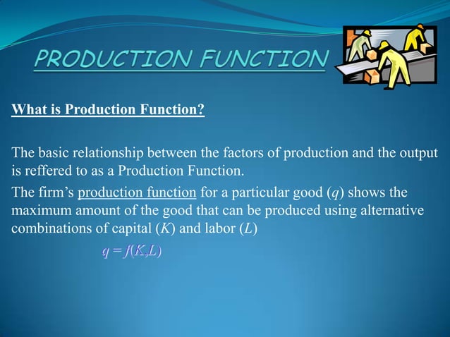 Production function | PPT