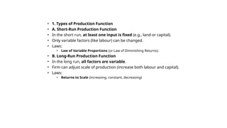 Comprehensive Analysis of Production Functions and Profit Maximization ...