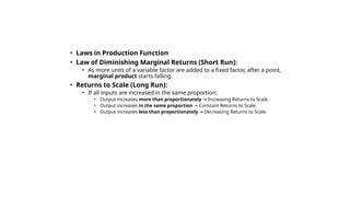 Comprehensive Analysis of Production Functions and Profit Maximization ...